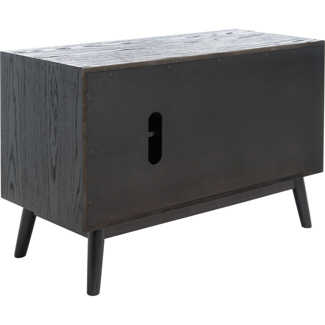 Elissa Mid-Century Small Media Stand, Black - Storage - 6