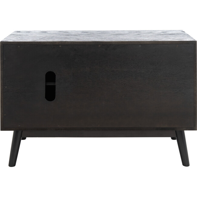 Elissa Mid-Century Small Media Stand, Black - Storage - 7