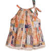 Anneke Lace Halter Blouse, Orange - Blouses - 1 - thumbnail
