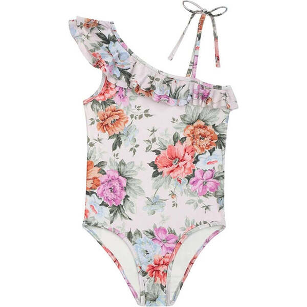 Rose Pattie Swimsuit, Cream - Zimmermann Swim | Maisonette