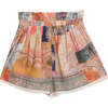 Anneke High Waist Shorts, Orange - Shorts - 1 - thumbnail