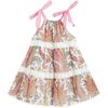Teddy Halter Tiered Dress, Ivory - Dresses - 1 - thumbnail