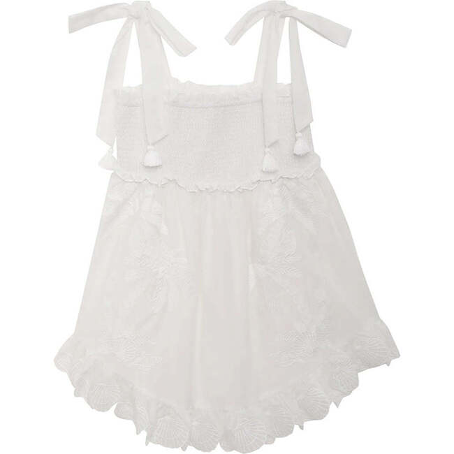 Pattie Embroidered Dress, Ivory