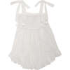 Pattie Embroidered Dress, Ivory - Dresses - 1 - thumbnail