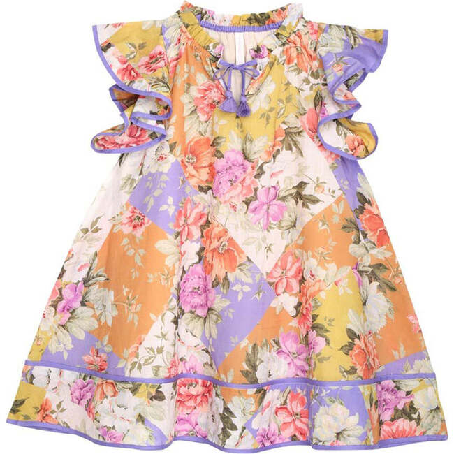 Pattie Frill Flared Dress, Multicolor - Dresses - 1