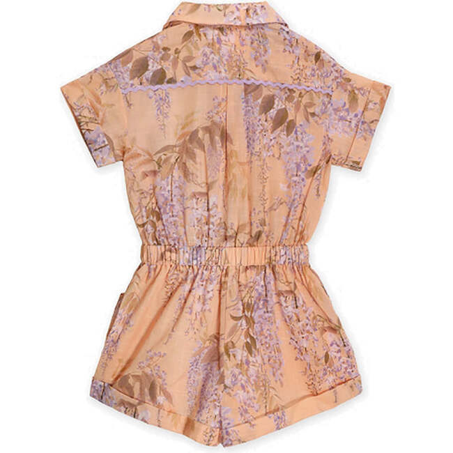 Rosa Pocket Romper, Orange