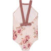 Rosa Stripe Swimsuit, Pink - One Pieces - 2
