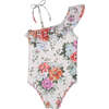 Rose Pattie Swimsuit, Cream - One Pieces - 2