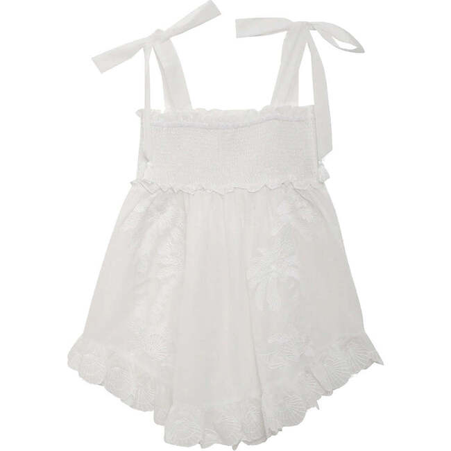 Pattie Embroidered Dress, Ivory
