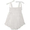 Pattie Embroidered Dress, Ivory - Dresses - 2