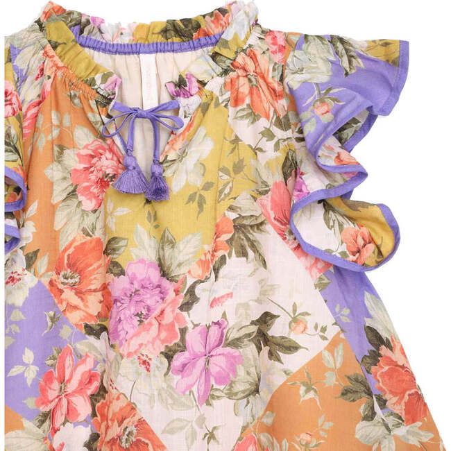 Pattie Frill Flared Dress, Multicolor - Dresses - 3