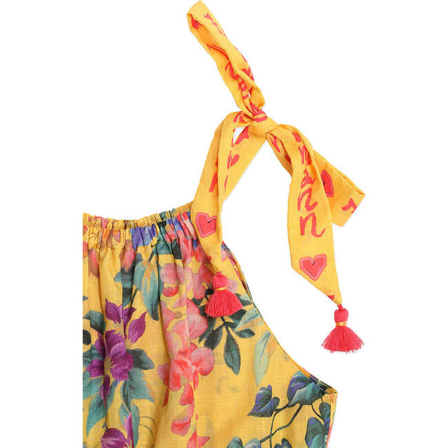 Mango Floral Jumpsuit, Yellow - Jumpers - 3