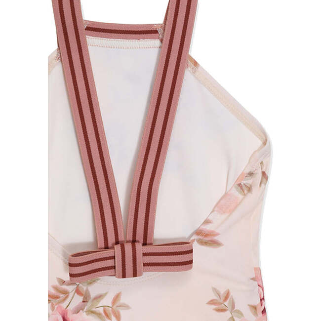 Rosa Stripe Swimsuit, Pink - One Pieces - 4
