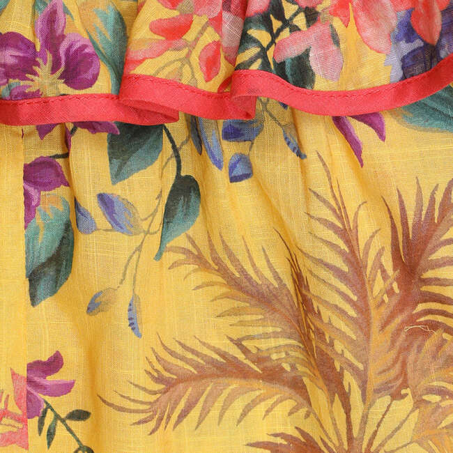 Mango Floral Jumpsuit, Yellow - Jumpers - 4