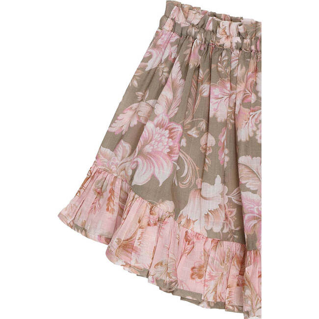 Jeannie Wrap Frill Skirt, Pink - Skirts - 3