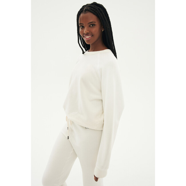 Women's Flore French Terry Sweatshirt, Washed White