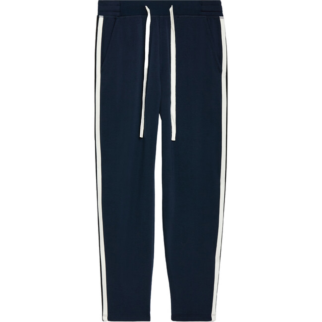 Women's Reena Fleece 7/8 Sweatpant, Indigo/Vintage White - Sweatpants - 1