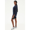 Women's Warm Up Fleece Tunic, Indigo - Sweatshirts - 2