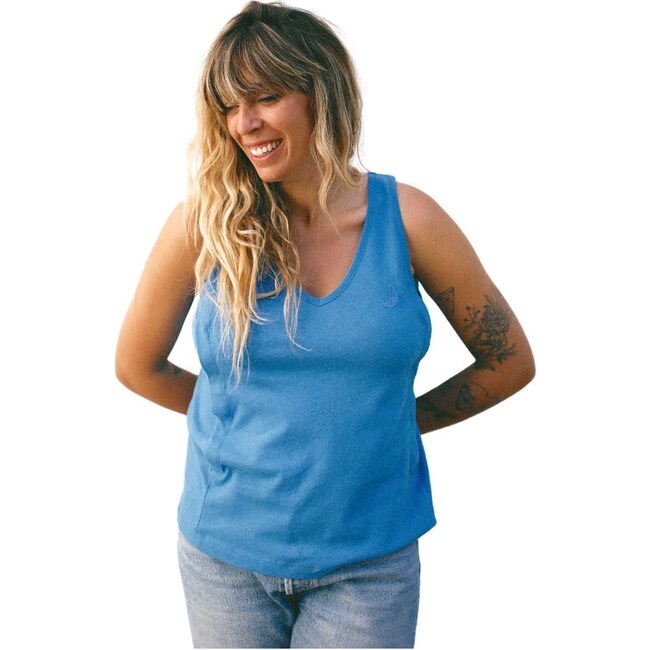 Women's Nursing Tank Top, Blue
