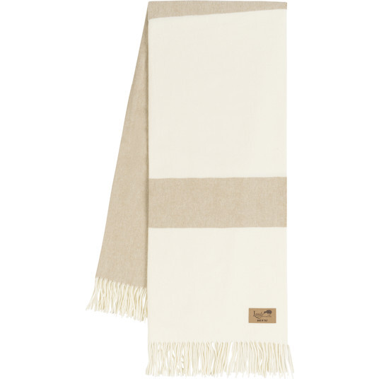 Sydney Herringbone Stripe Throw, Dune - Throws - 1