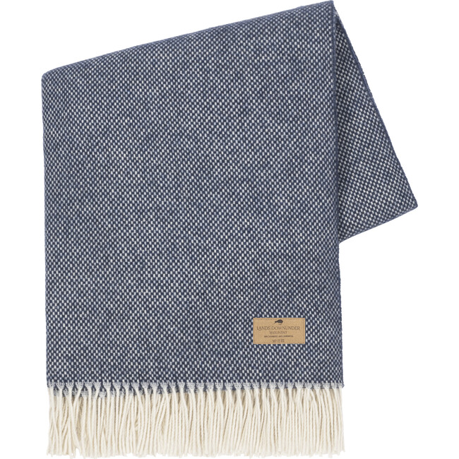 Juno Cashmere/Lambswool Blend Throw, Pacific