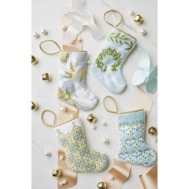 Mini Warm Welcome Wreath Stocking by Fig and Dove - Stockings - 3