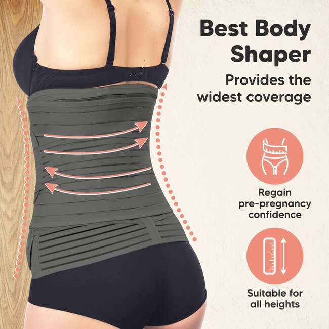 Revive 3-in-1 Postpartum Recovery Support Belt, Mystic Gray, One Size - Belts - 4