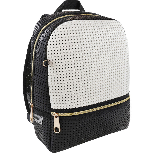 Starter Backpack, Black & White - Backpacks - 1