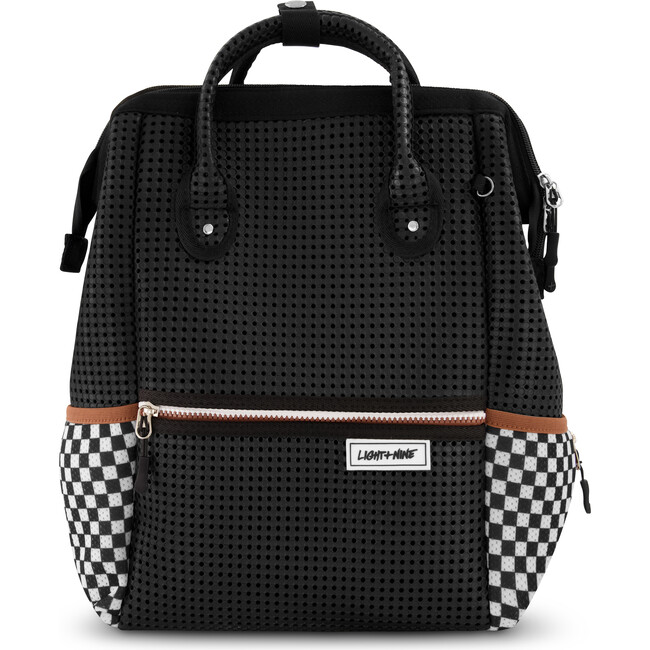 Tweeny Short Backpack, Checkered Black