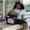 Student Backpack, Rainbow Pink - Backpacks - 2