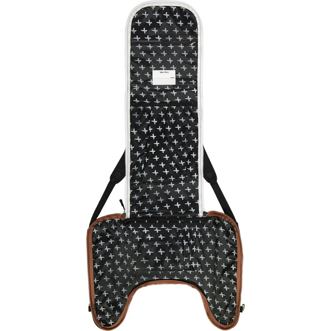 Student Backpack, Checkered Black - Backpacks - 7