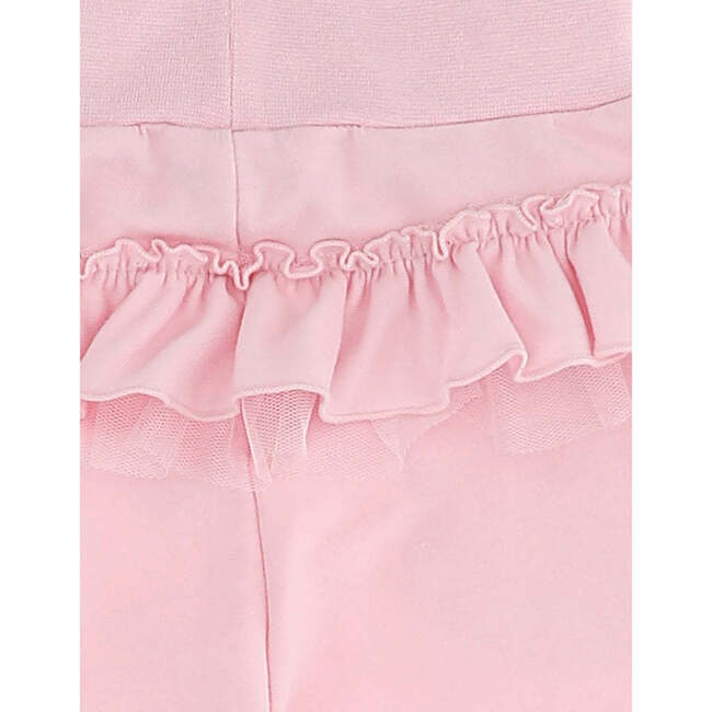 Ruffle Hem Sweatpants, Pink - Sweatpants - 3