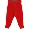 Stripe Logo Sweatpants, Red - Sweatpants - 1 - thumbnail