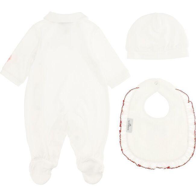 Ocean Graphic Bodysuit Set, White - Mixed Apparel Set - 3