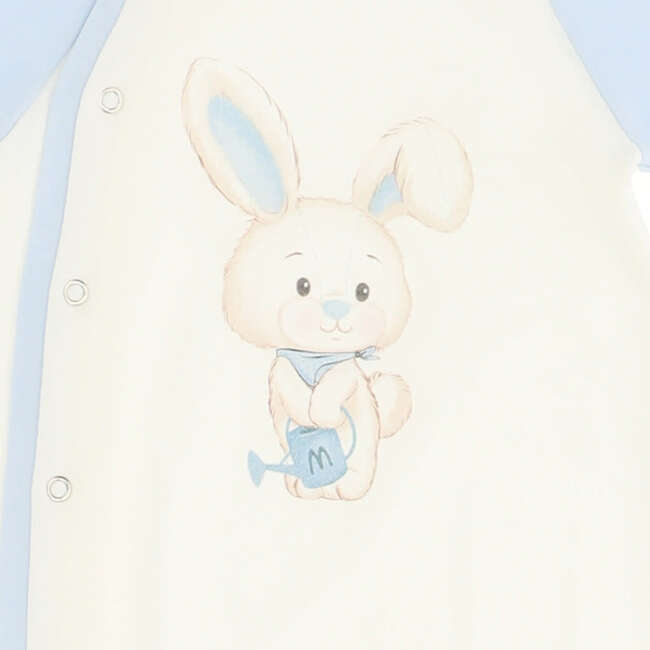Trim Bunny Graphic Bodysuit, Blue