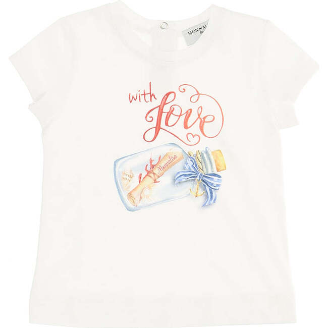 In Love Graphic T-Shirt, White - Tees - 1
