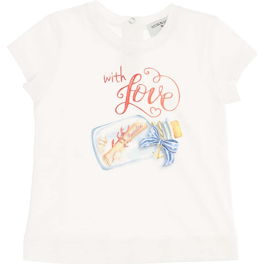 In Love Graphic T-Shirt, White - T-Shirts - 1