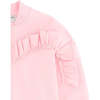 Ruffle Hem Cardigan, Pink - Cardigans - 3