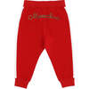 Stripe Logo Sweatpants, Red - Sweatpants - 2