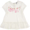 Floral Ballerina Maxi T-Shirt, Cream - Tees - 1 - thumbnail