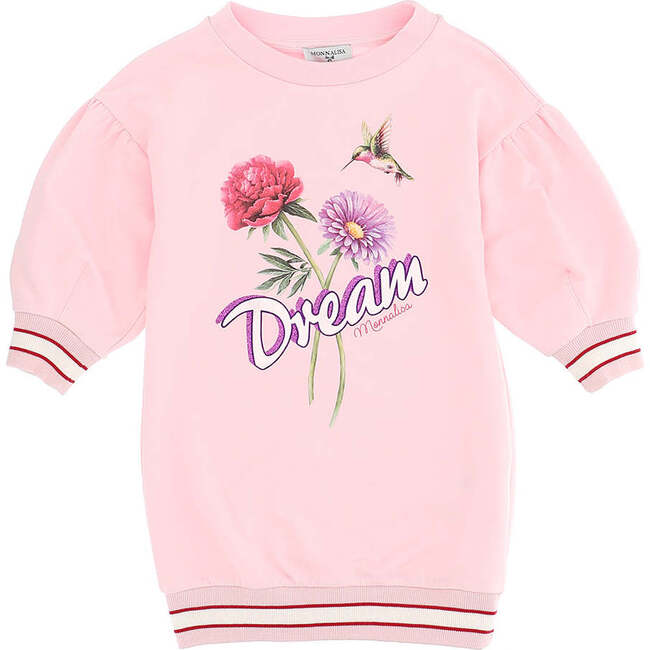 Floral Dream Sweater Dress, Pink