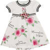 Daisy Duck Poplin Dress, White - Dresses - 1 - thumbnail