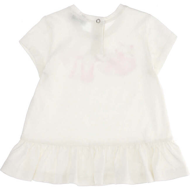 Floral Ballerina Maxi T-Shirt, Cream - T-Shirts - 3