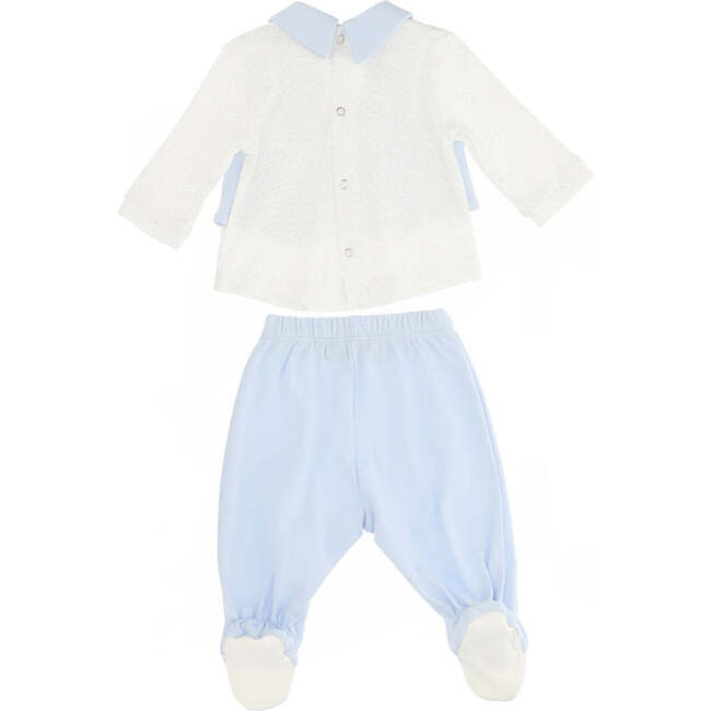 Chic Tuxedo Bodysuit, Blue - Bodysuits - 3