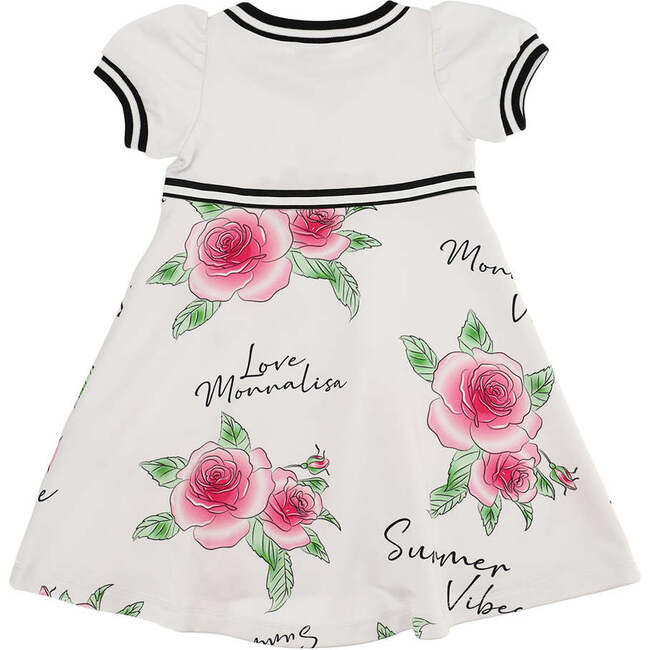 Daisy Duck Poplin Dress, White - Dresses - 4