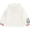 Floral Graphic Hoodie, White - Sweatshirts - 4