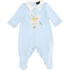Bunny Graphic Bodysuit, Blue - Bodysuits - 1 - thumbnail