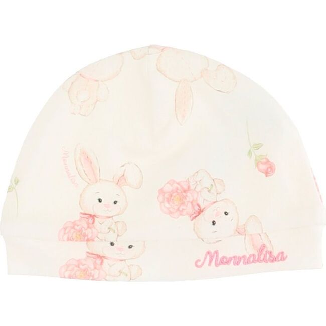 Bunny Beanie Cap, Cream - Hats - 1