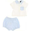 Bunny Graphic Outfit, White - Mixed Apparel Set - 2 - thumbnail