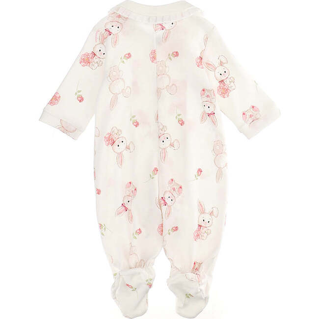Bunny Print Bodysuit, Cream - Bodysuits - 3